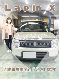 ２代目　Lapin　ご納車ありがとうございます♡